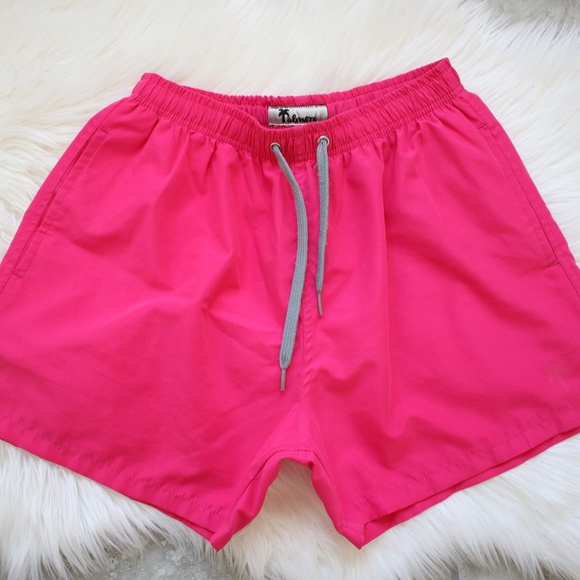PINK SWIM SHORT TRUNK - Picture 1 of 7